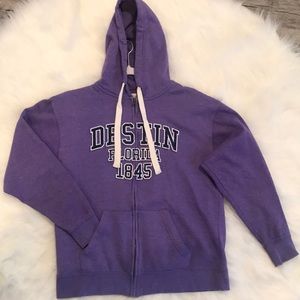 Destin Florida Zip Hoodie size Medium